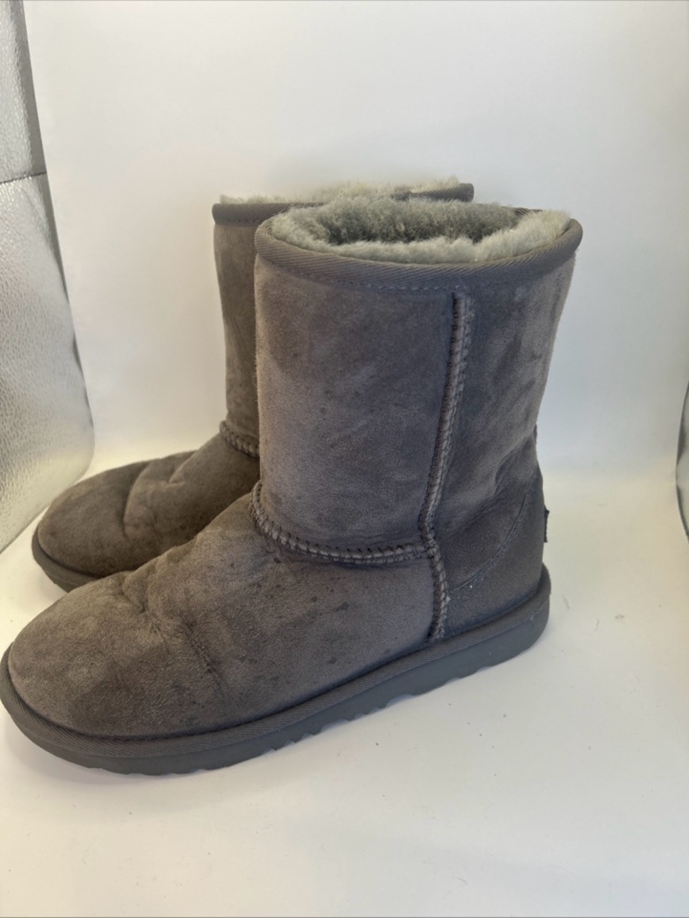UGG CLASSIC ll GRAY GLITZ BOOTIE 1126530K, Size 4 Youth Kids (US)